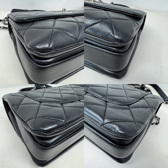 Chanel Small Trendy CC Dual Handle Flap Bag Black - Picture 9 of 11